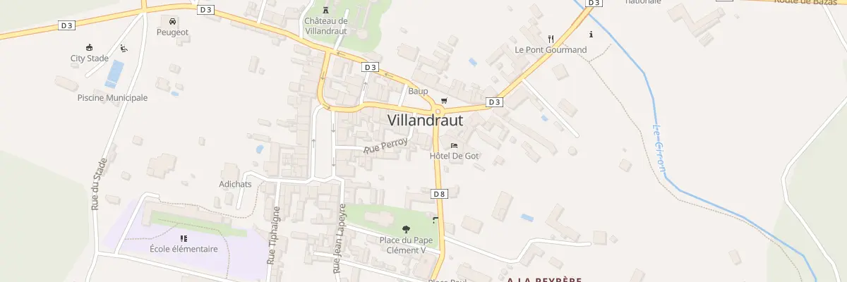 Plan du 5 Pl Gambetta à Villandraut