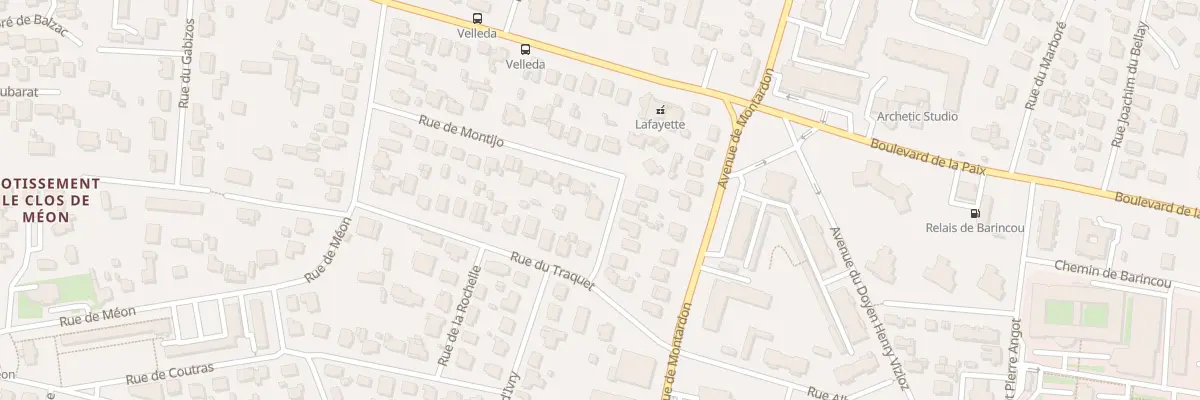 Plan du 3 Rue de Montijo à Pau