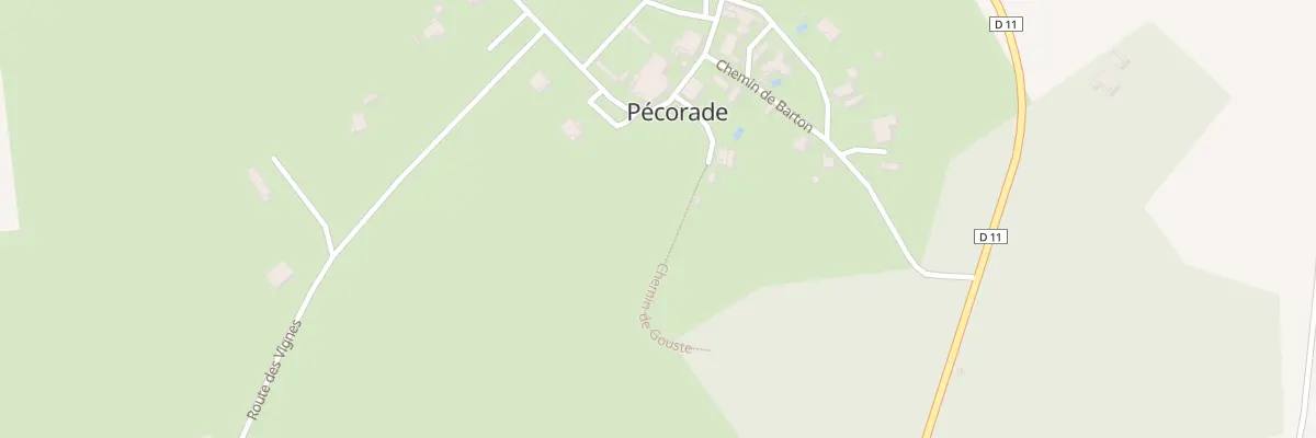 Plan du 76 Che de Cousté à Pécorade