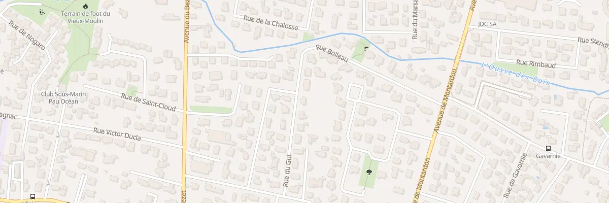 Plan du 20 Rue du Gui à Pau