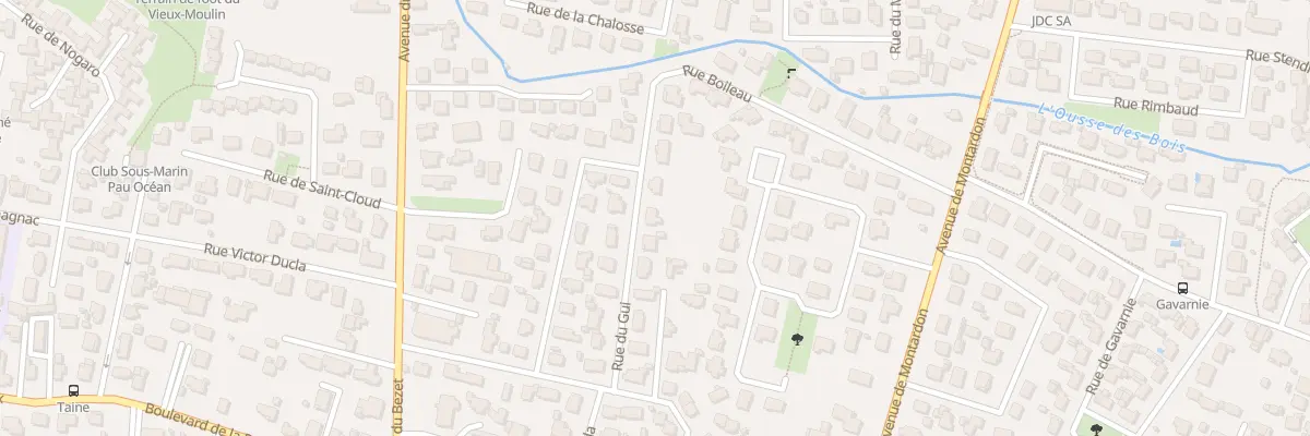 Plan du 14 Rue du Gui à Pau