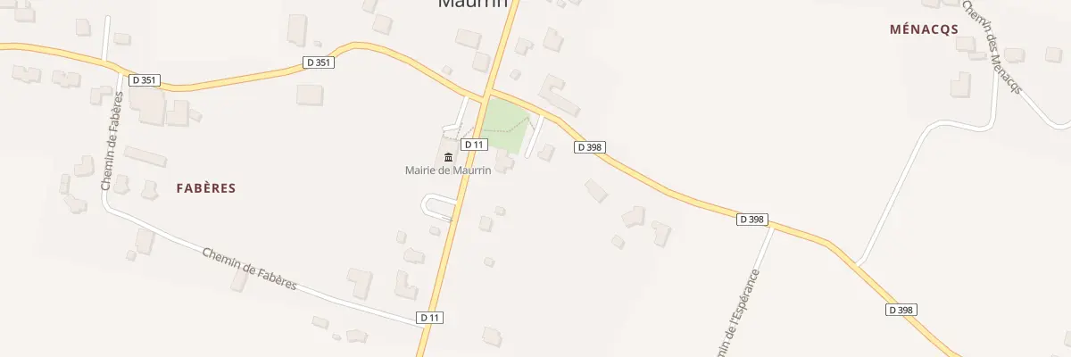 Plan du 84 Rte de Castandet à Maurrin