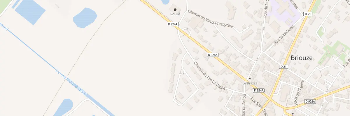 Plan du 4 Rue du Pré de la Vallée à Briouze