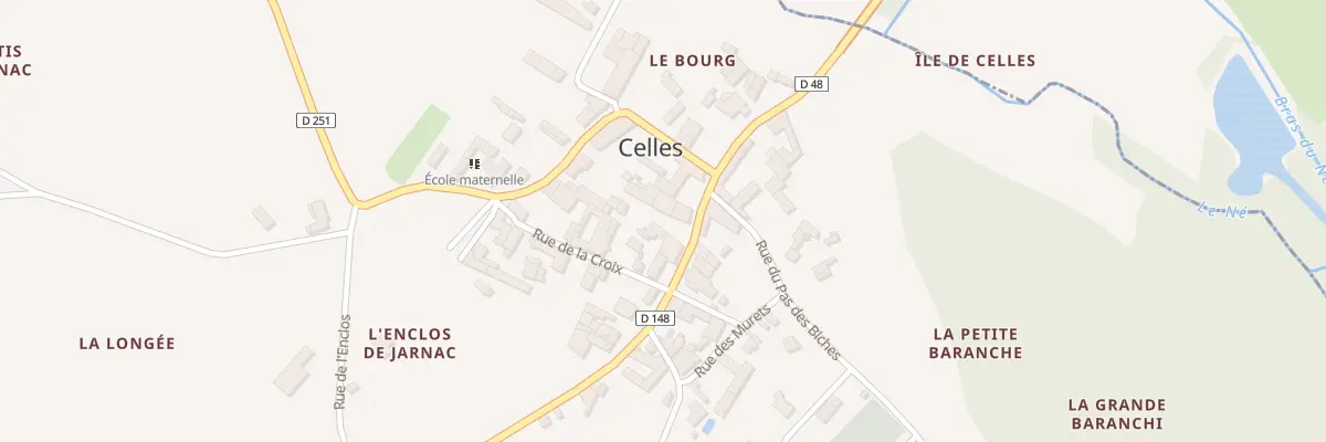 Plan du 30 Rue Saint Christophe à Celles