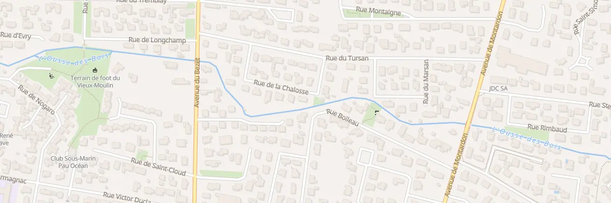 Plan du 5 Rue de la Chalosse à Pau