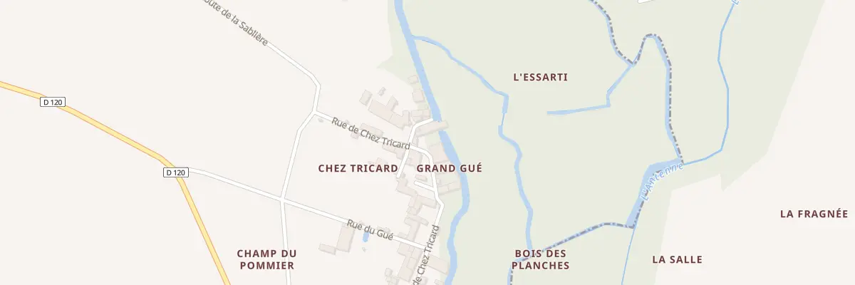 Plan du 36 Rte de Chez Tricard à Migron
