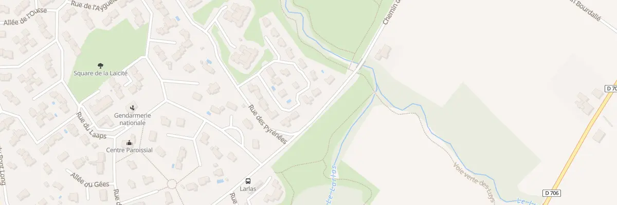Plan du 9 All du Bénou à Serres-Castet