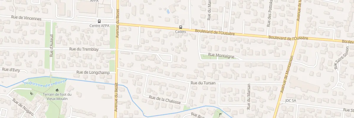 Plan du 1 Rue du Bouscat à Pau
