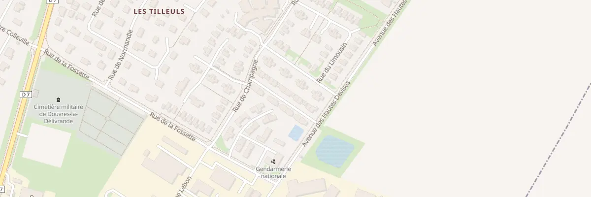 Plan du 13 All de Touraine à Douvres-la-Délivrande