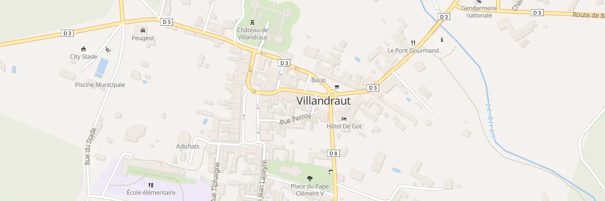 Plan du 5008 Pl Gambetta à Villandraut