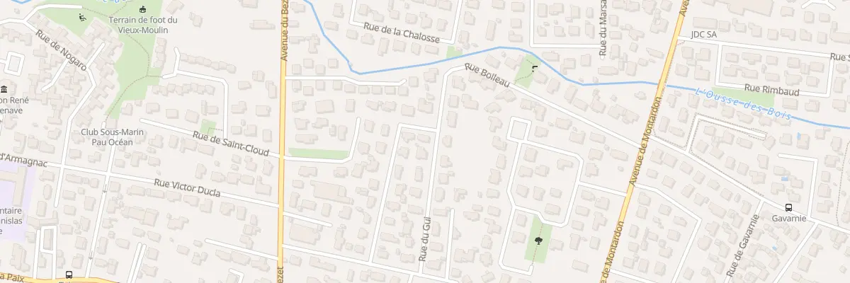 Plan du 15 Rue du Gui à Pau