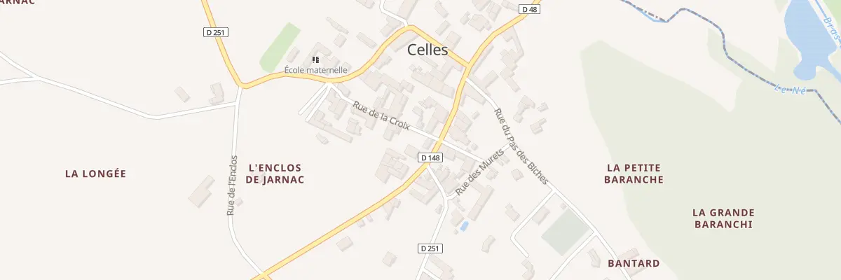Plan du 40 Rue Saint Christophe à Celles