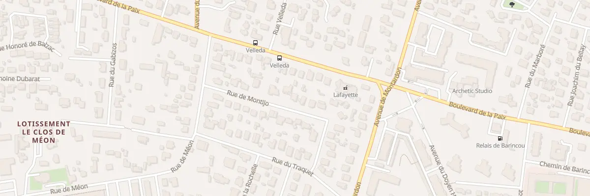 Plan du 22 Rue de Montijo à Pau