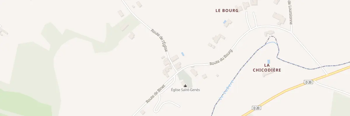 Plan du 849 Rte de l’Eglise à Saint-Genès-de-Lombaud
