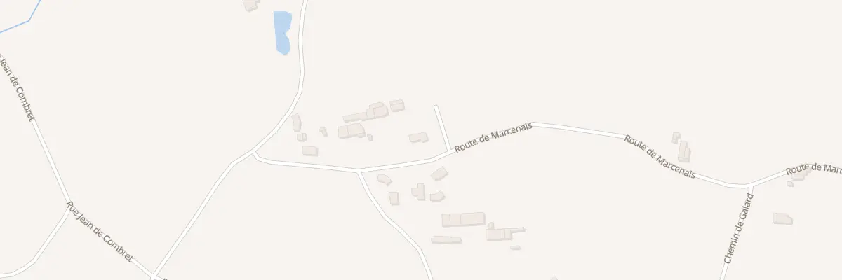 Plan du 10 Rte de Marcenais à Marsas