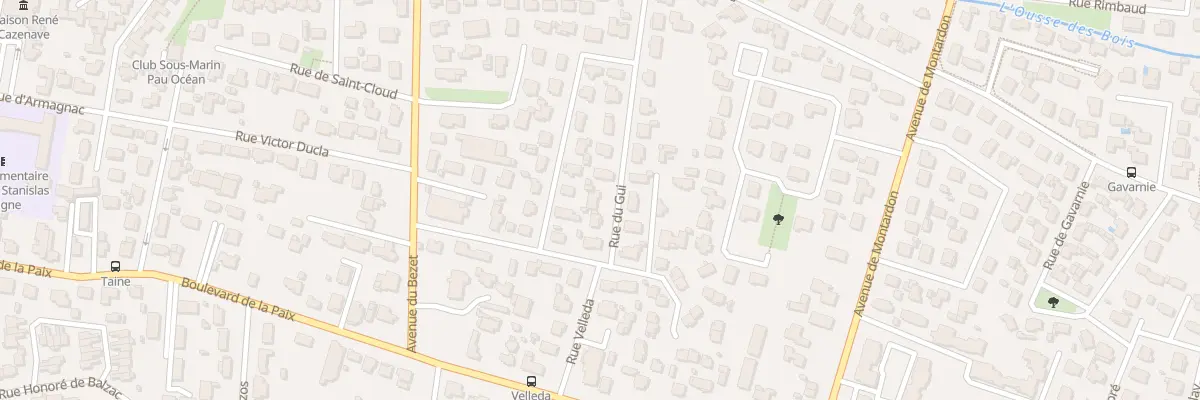Plan du 3 Rue du Gui à Pau