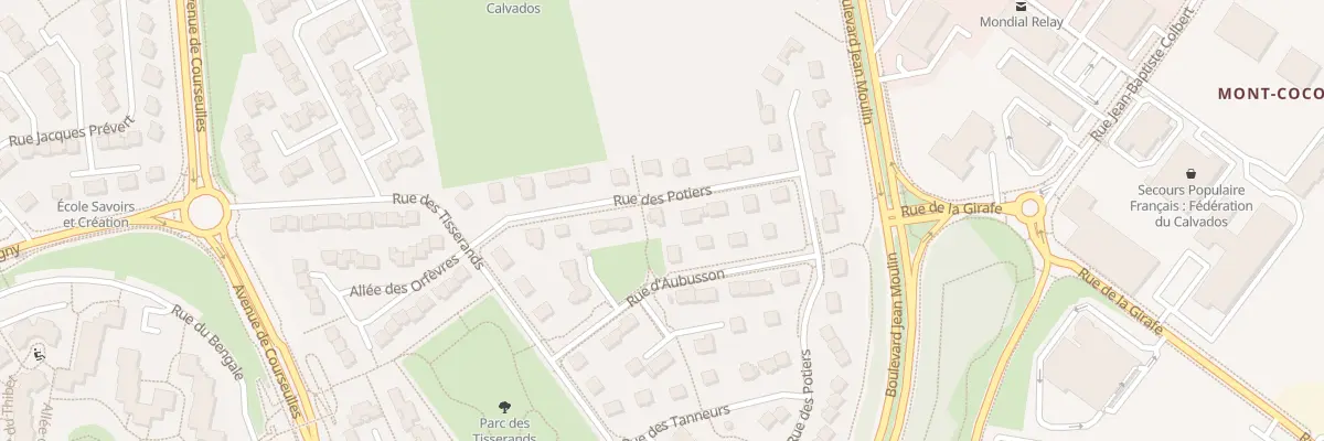 Plan du 12 Rue des Potiers à Caen