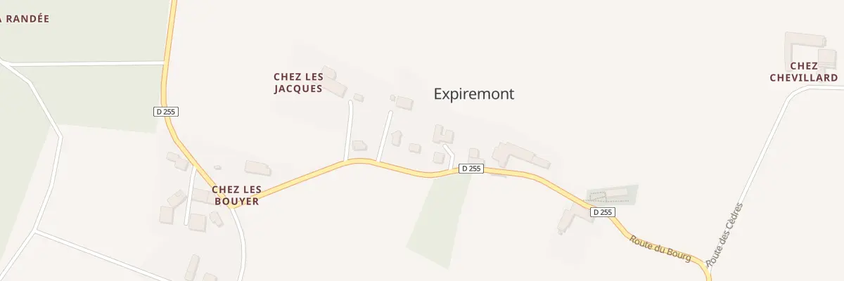 Plan du 22 Rte du Bourg à Expiremont