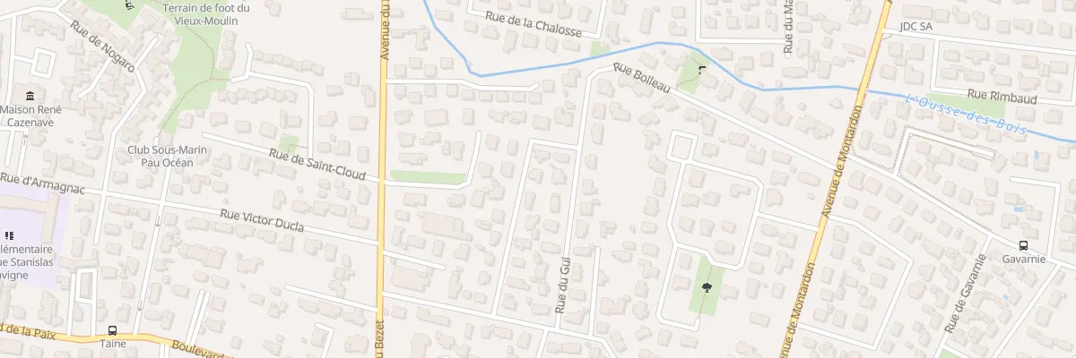 Plan du 19 Rue du Gui à Pau