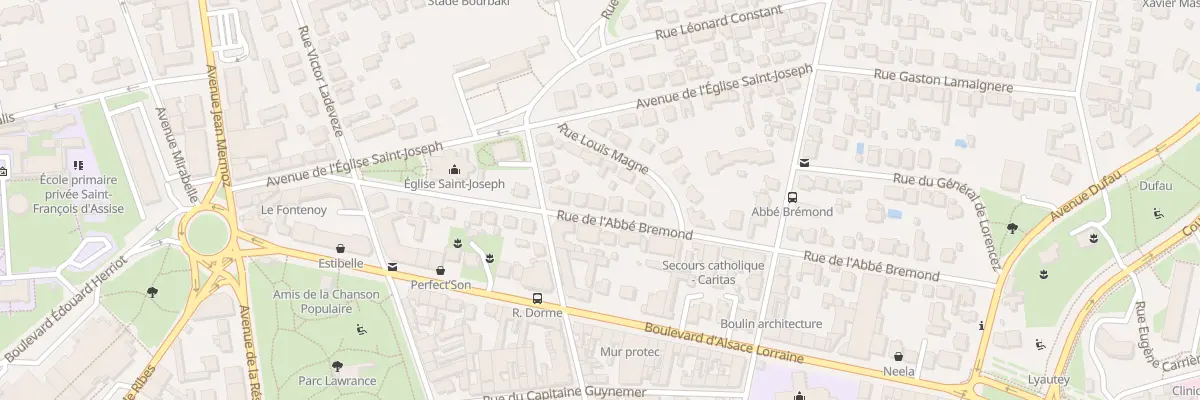 Plan du 32 Rue de l’abbé Brémond à Pau