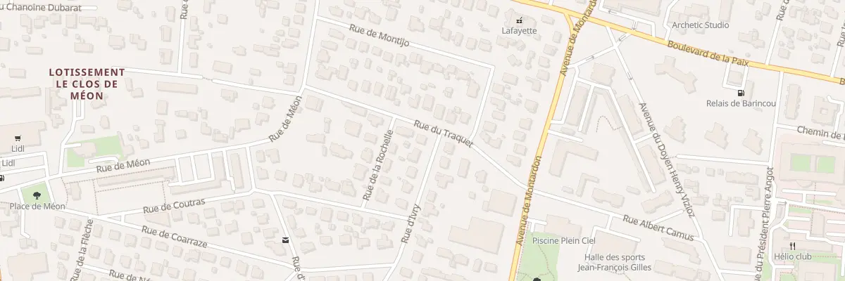 Plan du 11 Rue du Traquet à Pau