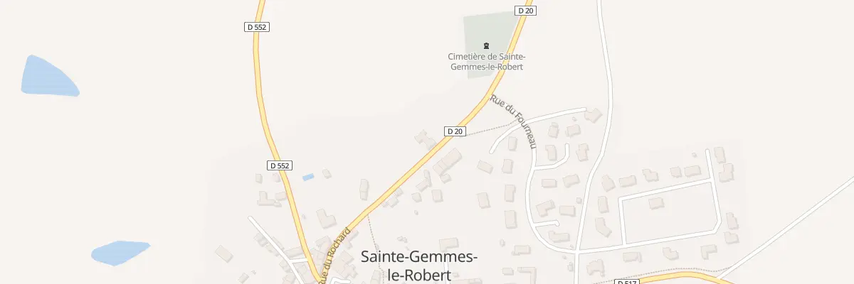 Plan du 12 Rue du Rochard à Sainte-Gemmes-le-Robert