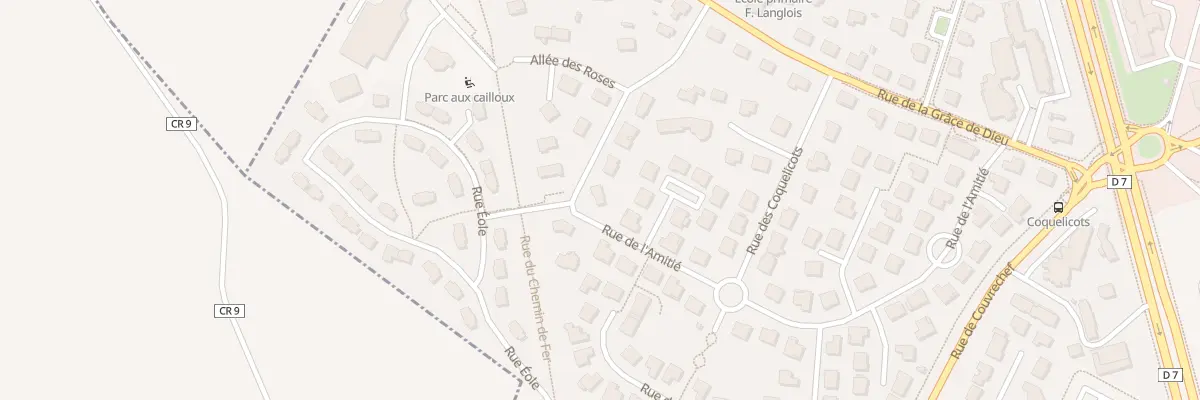 Plan du 9 Rue des Primevères à Épron
