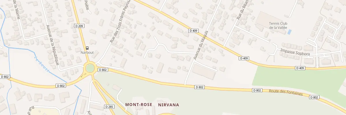 Plan du 5 Rue des Mimosas à Gelos