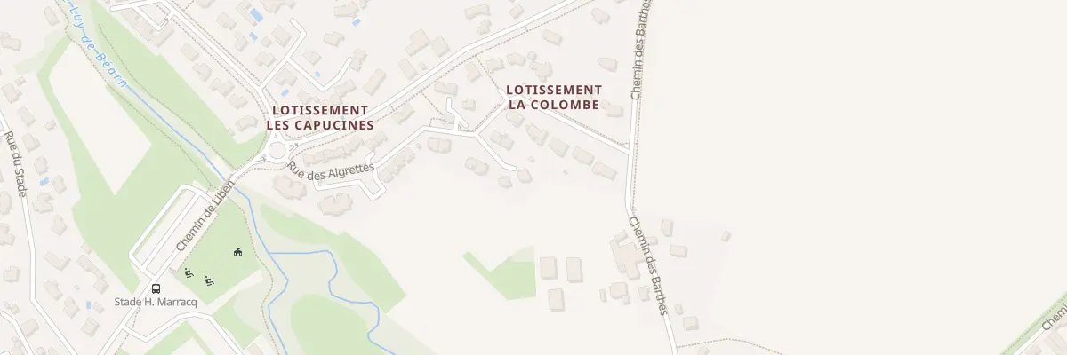 Plan du 5 All des Aigrettes à Serres-Castet