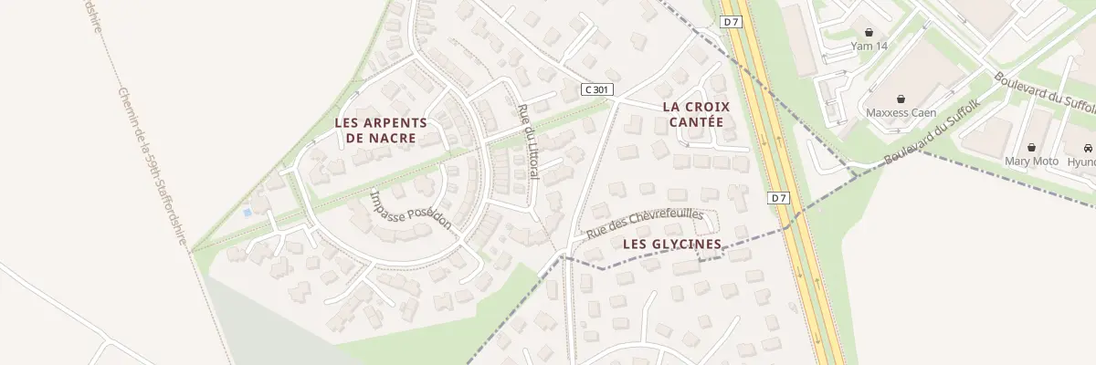 Plan du 21 Rue du Littoral à Cambes-en-Plaine
