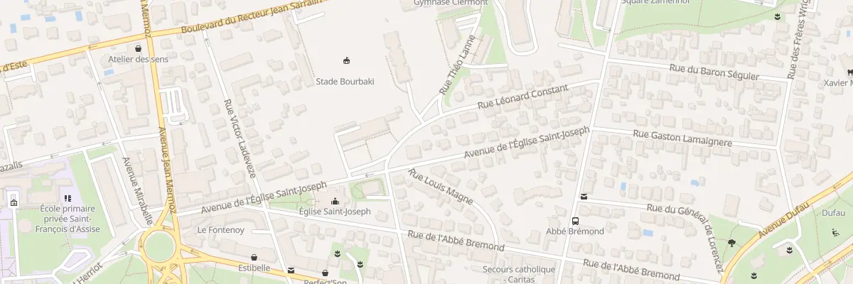 Plan du 28 Av de l’Eglise St Joseph à Pau