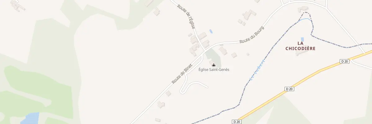 Plan de Che du Bourg à Saint-Genès-de-Lombaud