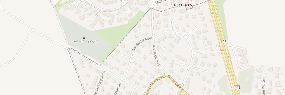 Plan du 3 Rue des Six Acres à Épron