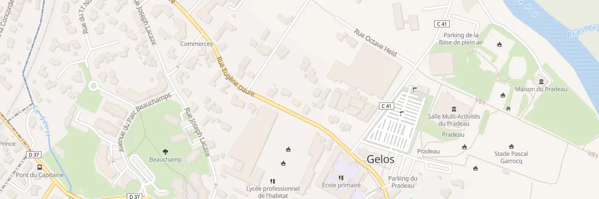Plan du 39 Rue Eugene Daure à Gelos