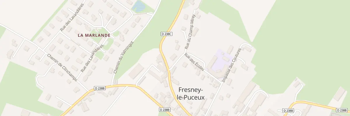 Plan du 6 Rue des Écoles à Fresney-le-Puceux