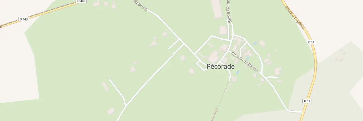 Plan du 290 Rte du Bourg à Pécorade