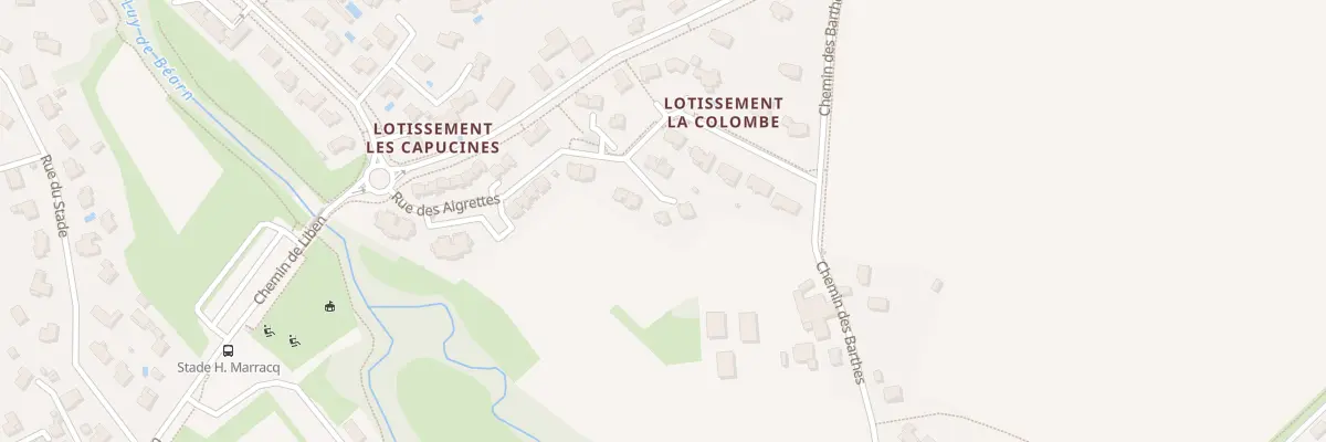 Plan du 6 All des Aigrettes à Serres-Castet