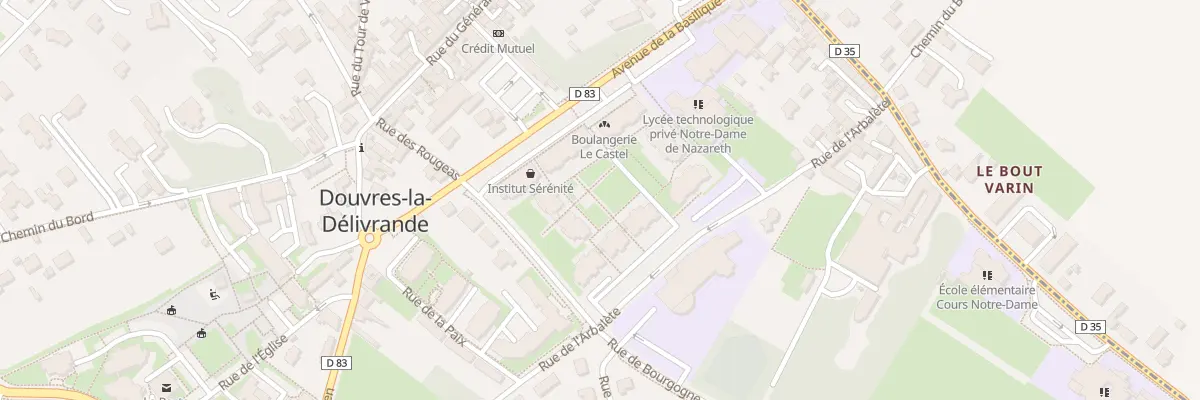 Plan du 6 Av de la Basilique à Douvres-la-Délivrande