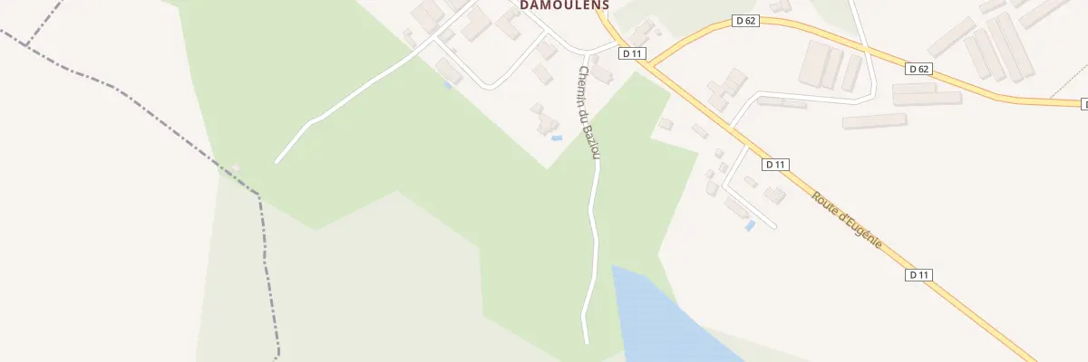 Plan du 90 Che du Baziou à Bahus-Soubiran