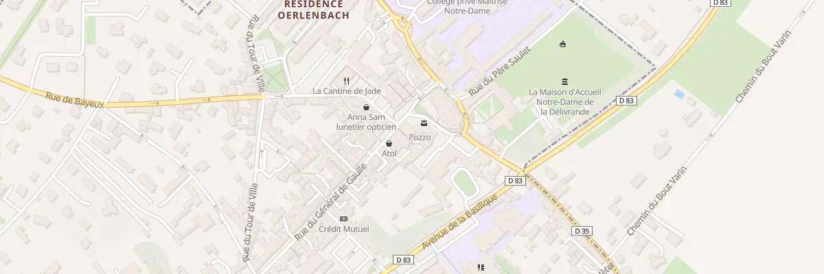 Plan du 80 Rue du Général de Gaulle à Douvres-la-Délivrande