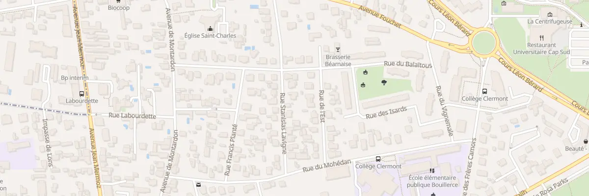 Plan du 16 Rue Stanislas Lavigne à Pau