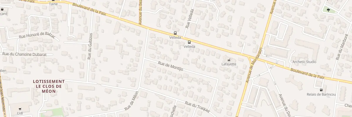 Plan du 28 Rue de Montijo à Pau