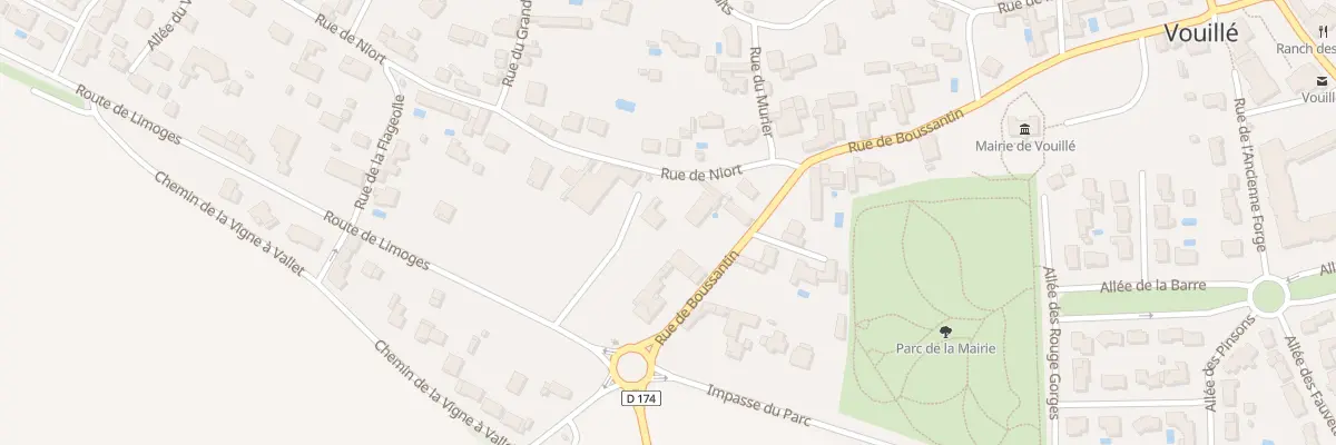 Plan du 7 Rue de Niort à Vouillé