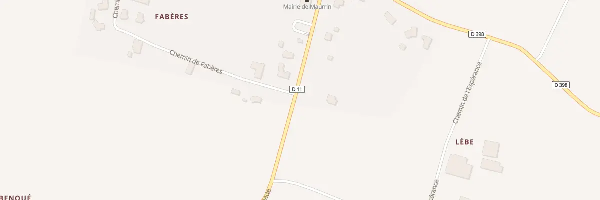Plan du 223 Rte de Grenade à Maurrin