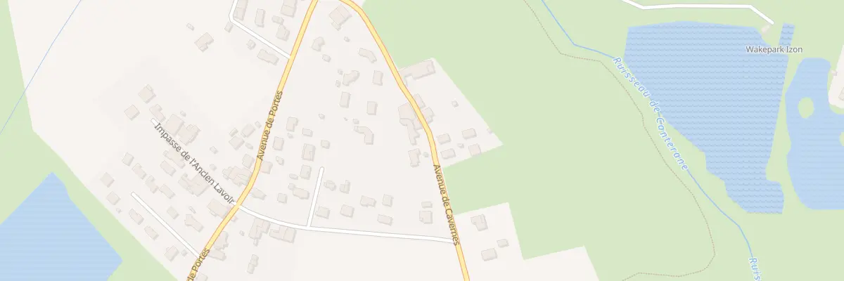 Plan du 142 Av de Cavernes à Izon