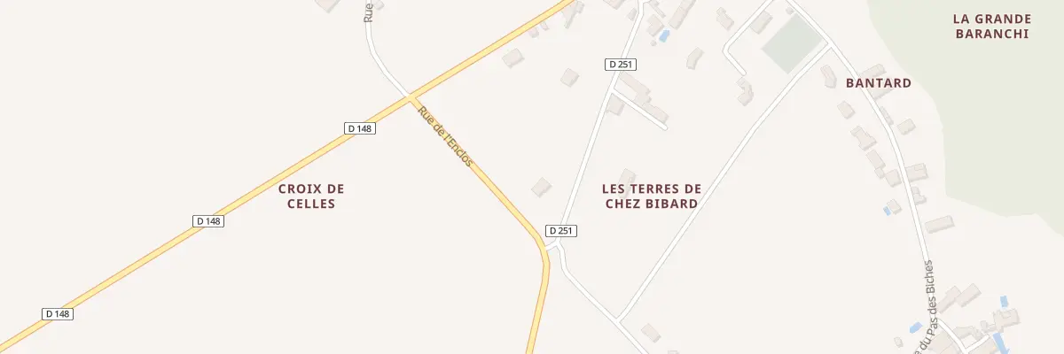 Plan du 5119 Rue des Sablières à Celles
