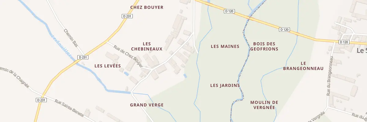 Plan du 5383 Rte de Chez Bouyer à Migron