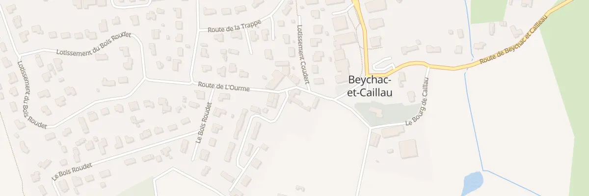 Plan du 4B Le Bourg de Caillau à Beychac-et-Caillau