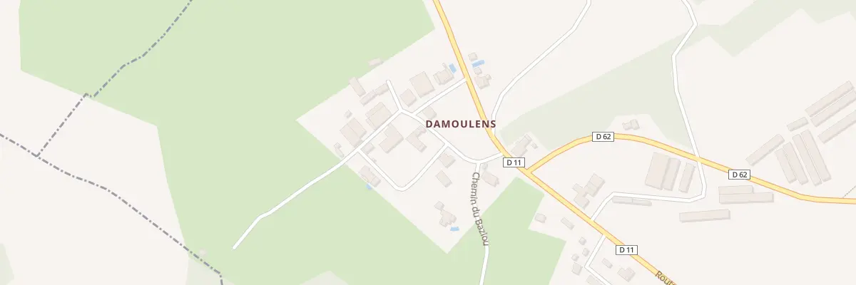 Plan du 101 Che de Lassoube à Bahus-Soubiran
