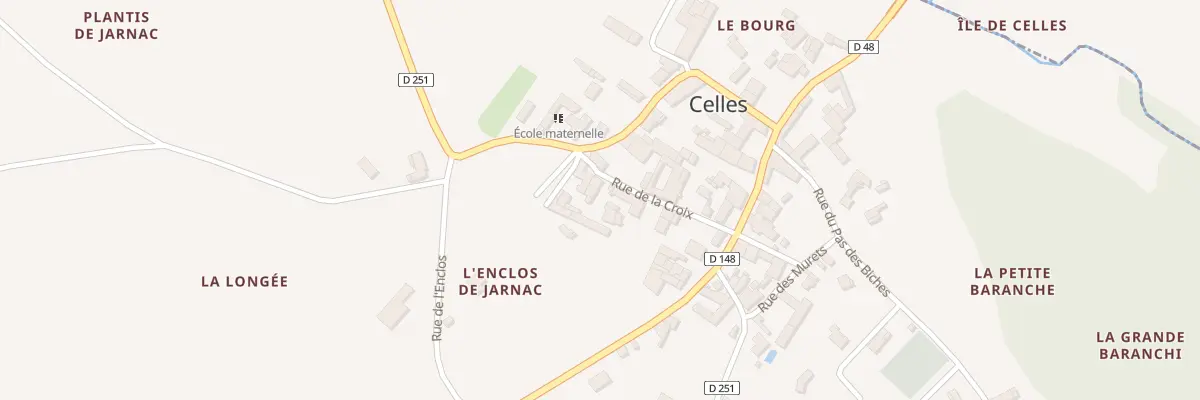 Plan du 8 Rue de la Croix à Celles